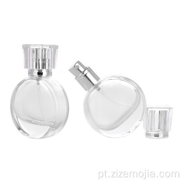 Frascos vazios de vidro transparente de perfume com logotipo personalizado